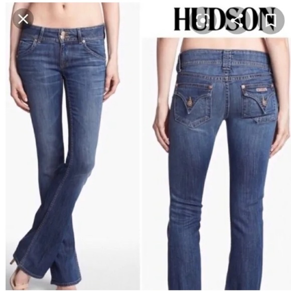Hudson Signature Jeans Bootcut 170SD Contrast Stitching Pocket Flaps size 26 2 - Picture 1 of 16